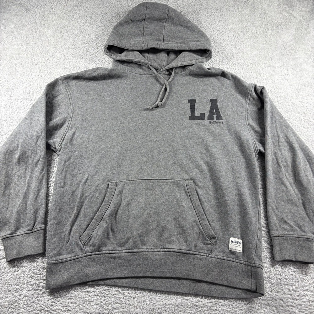 The Stronghold Hoodie Mens XXL Gray L.A Los Angeles Minimalist Streetwear
